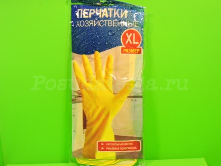 Перчатки резиновые "XL" 12 пар/уп, 240 пар/кор
